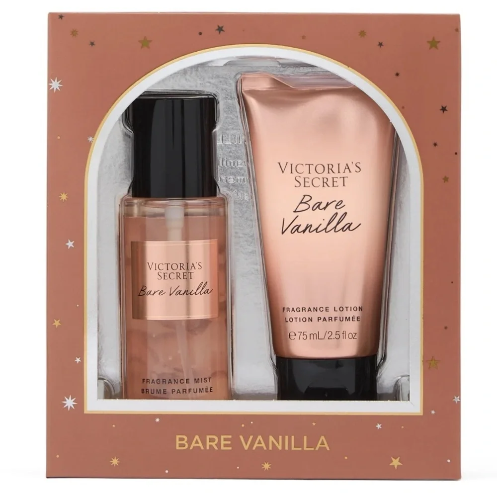 Victoria's Secret Bare Vanilla Mini Duo Gift Set, Notes of Soft Cashmere